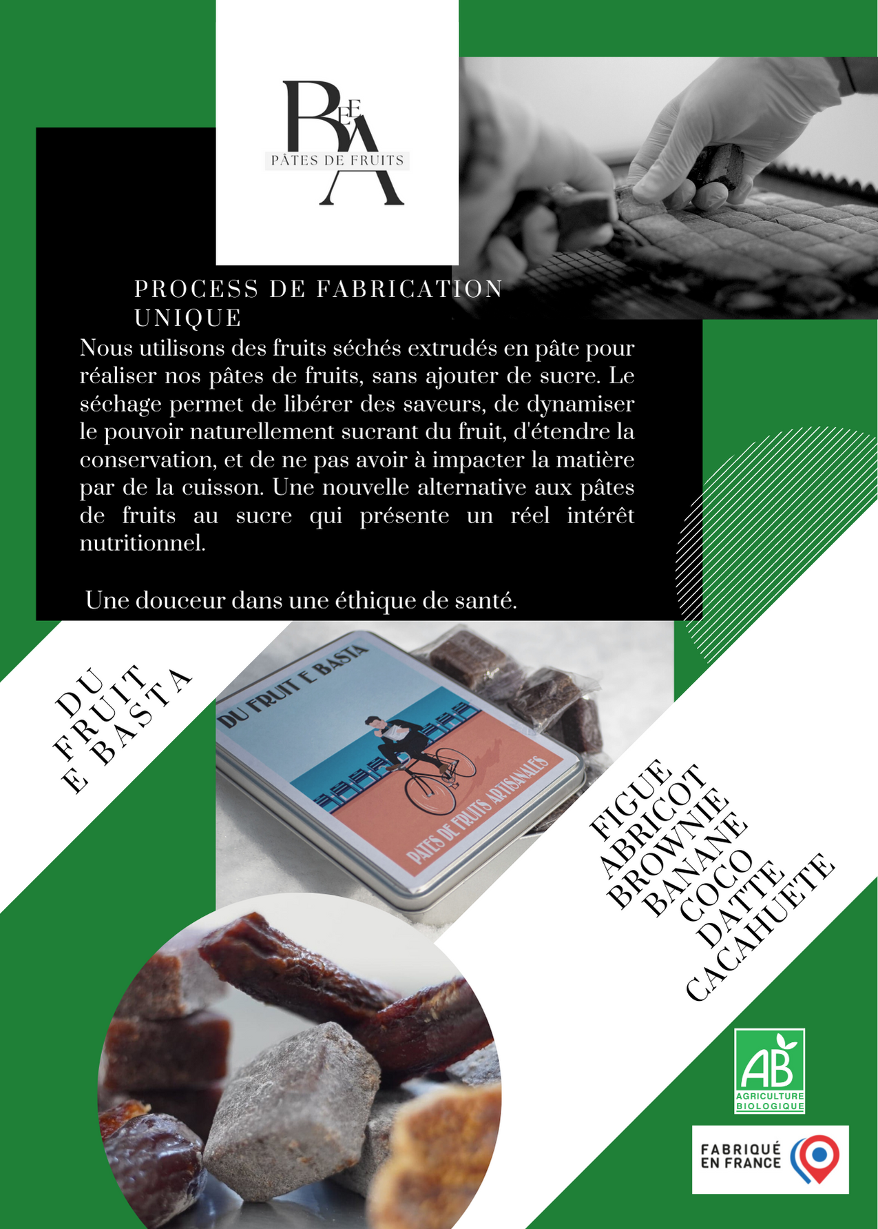 Boîte Métal Pâtes de Fruits Artisanales & Bio