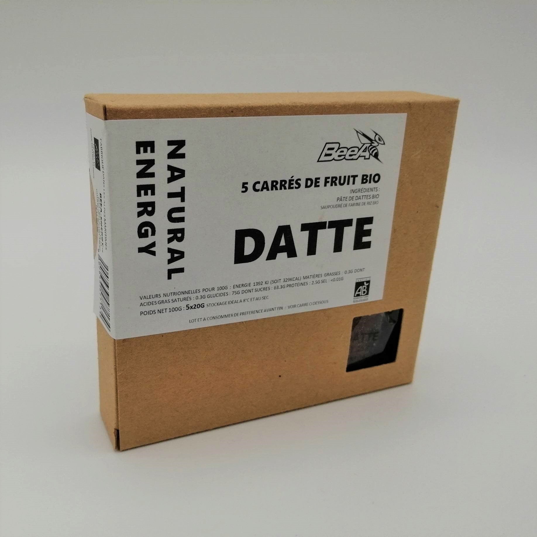 Barre énergétique aux Dattes – BeeA